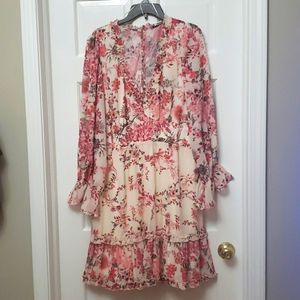 Dear Dolly Floral Ruffle Mini Dress